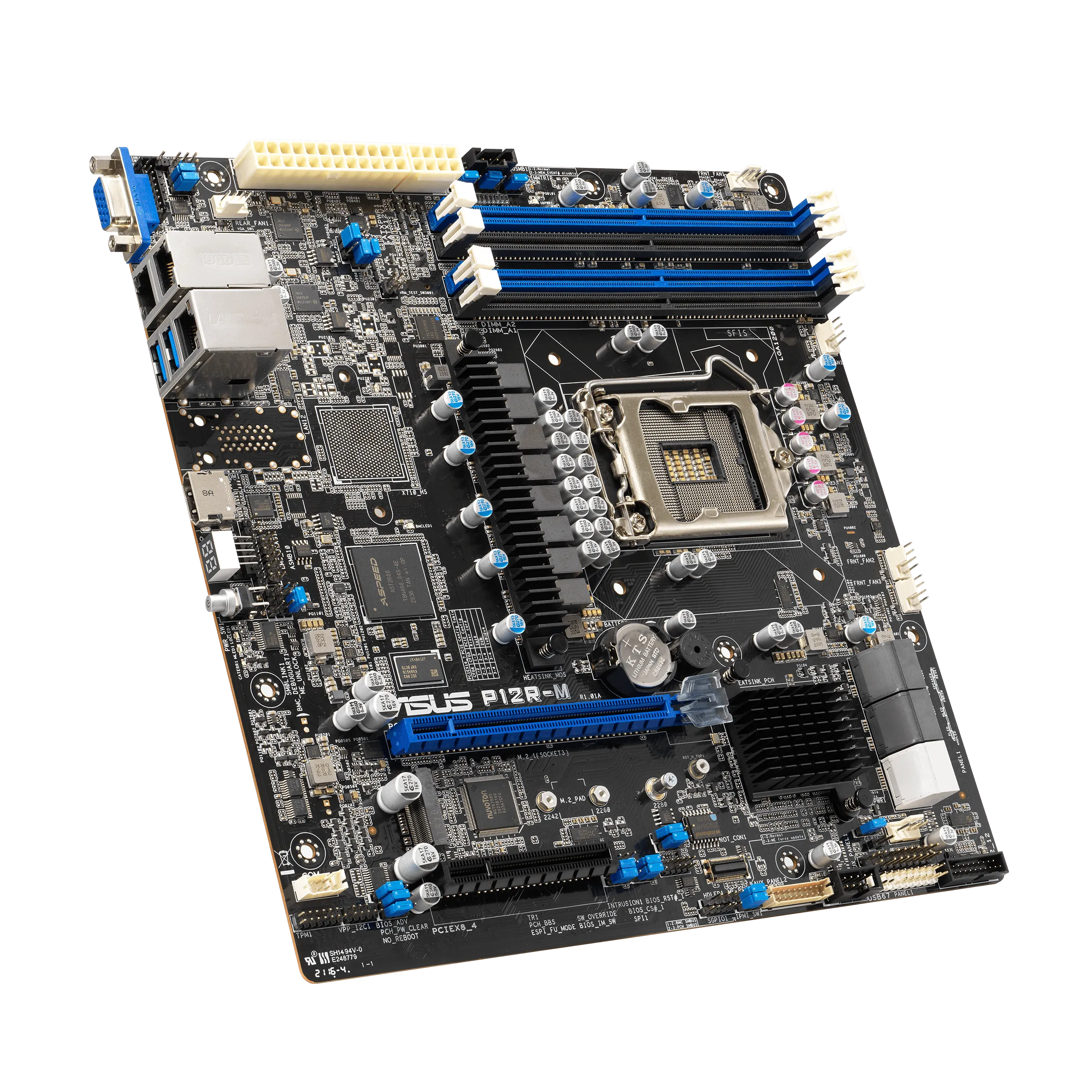 ASUS P12R-M Intel C252, LGA 1200 mATX Server Motherboard