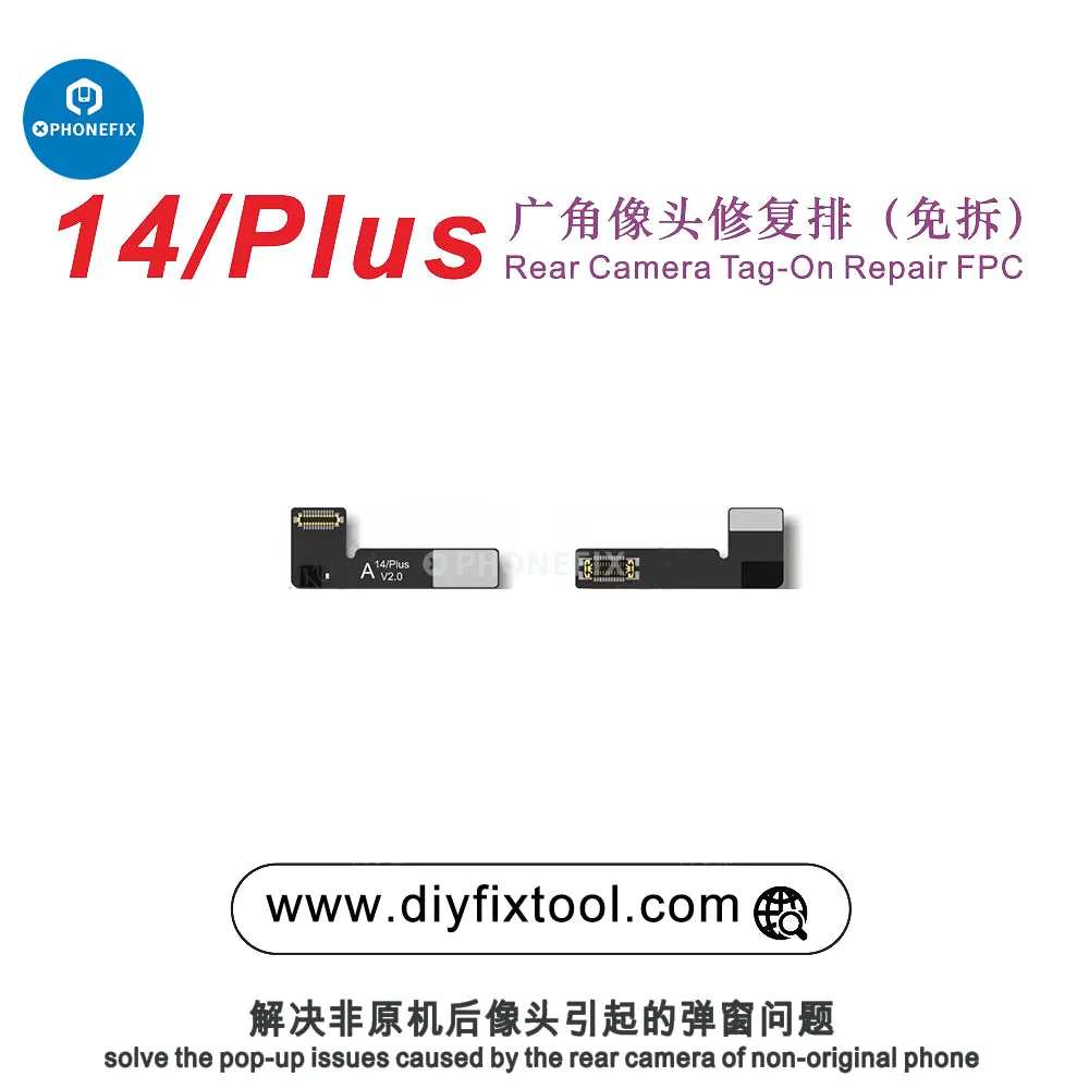 AY A108 Rear Camera Tag-on Repair FPC For iPhone 12-15 Series