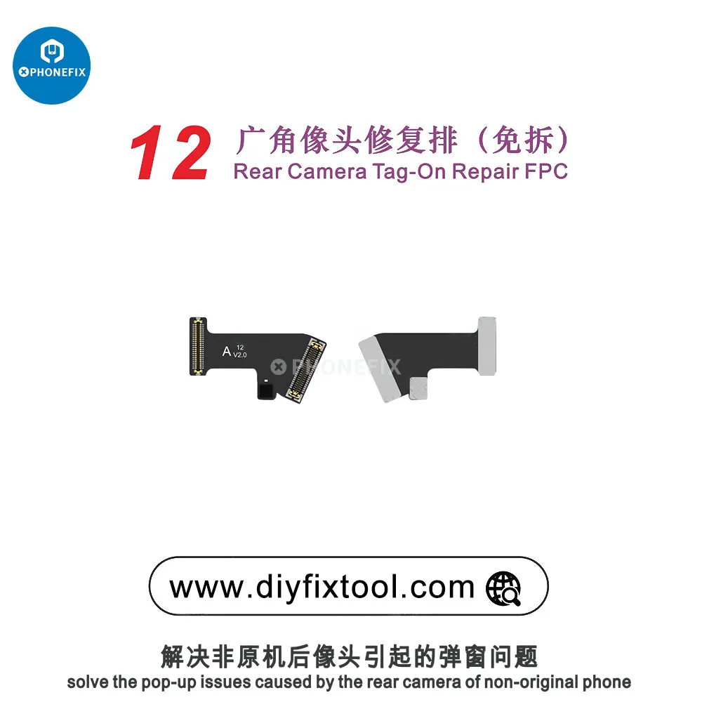 AY A108 Rear Camera Tag-on Repair FPC For iPhone 12-15 Series