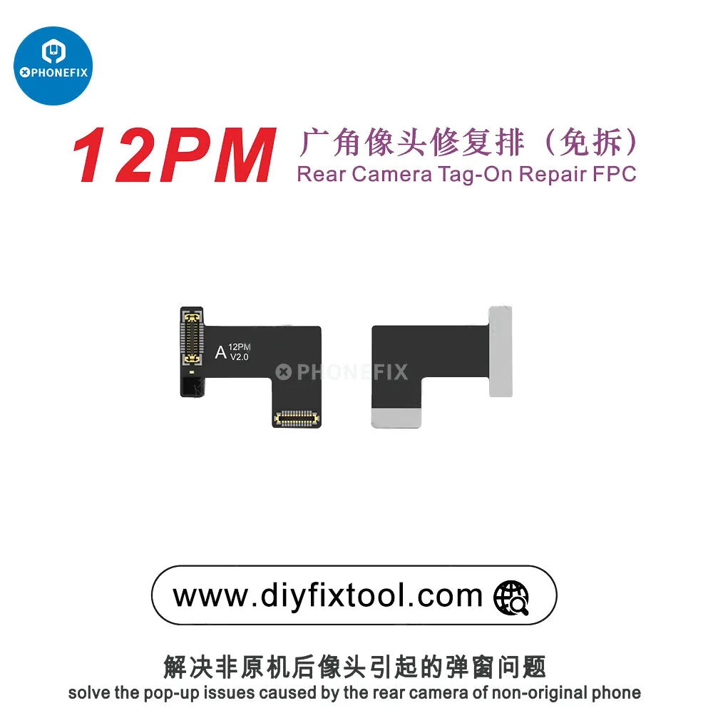 AY A108 Rear Camera Tag-on Repair FPC For iPhone 12-15 Series