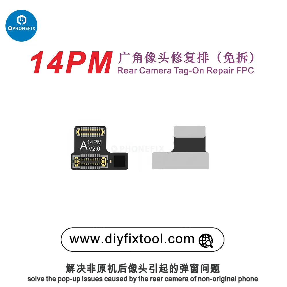 AY A108 Rear Camera Tag-on Repair FPC For iPhone 12-15 Series