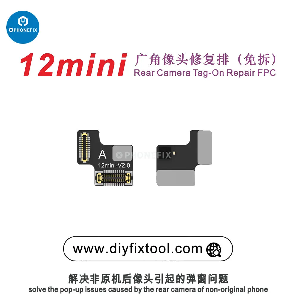 AY A108 Rear Camera Tag-on Repair FPC For iPhone 12-15 Series