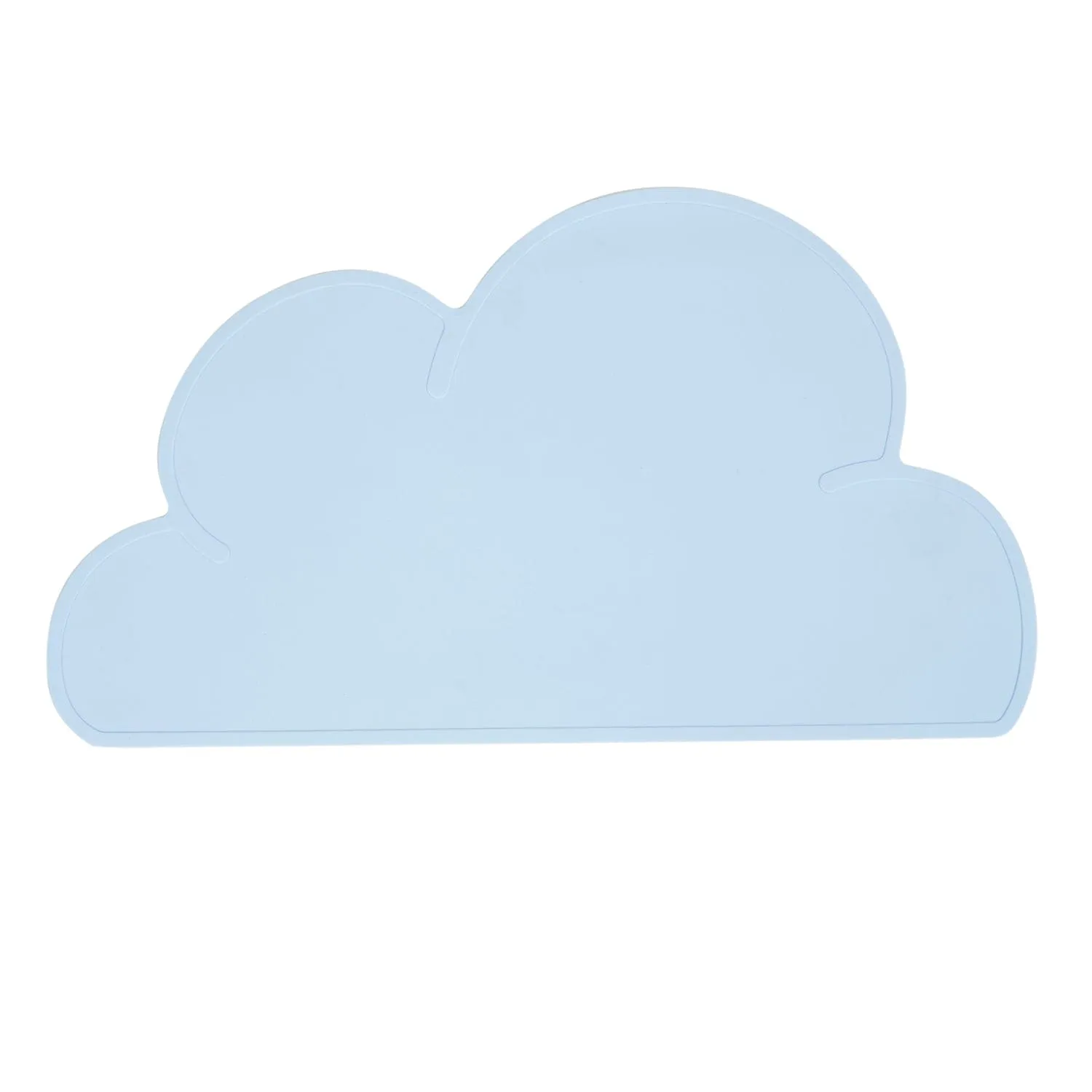 Baby Moo Cloud Shaped Kids Dining Table Silicone Waterproof Placemat - Blue
