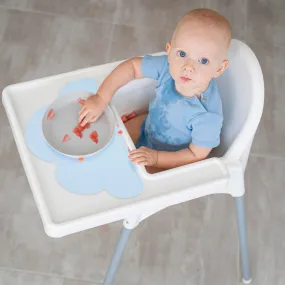 Baby Moo Cloud Shaped Kids Dining Table Silicone Waterproof Placemat - Blue
