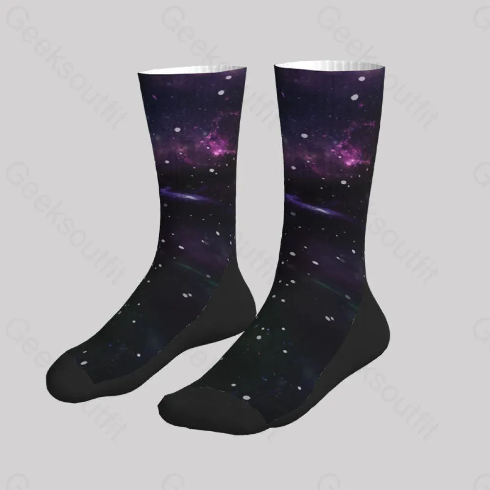Beautiful Nebula Outer Space Men's Socks