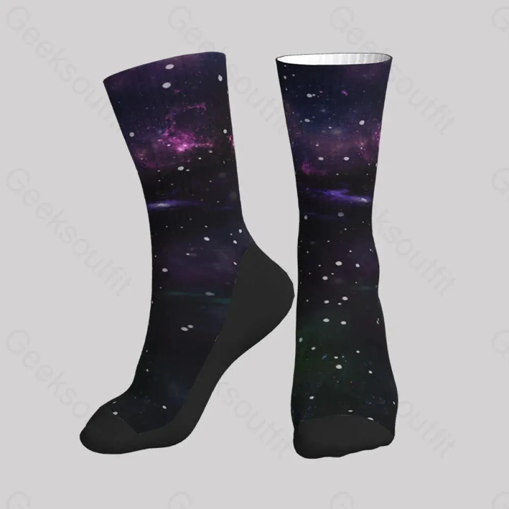 Beautiful Nebula Outer Space Men's Socks