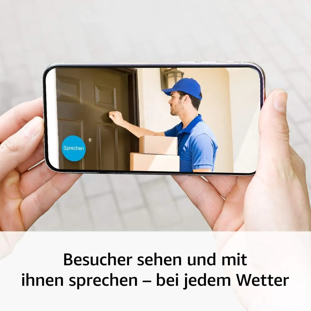 Blink Outdoor Kamera mit Basisstation (1080p, Akku, Weiss)