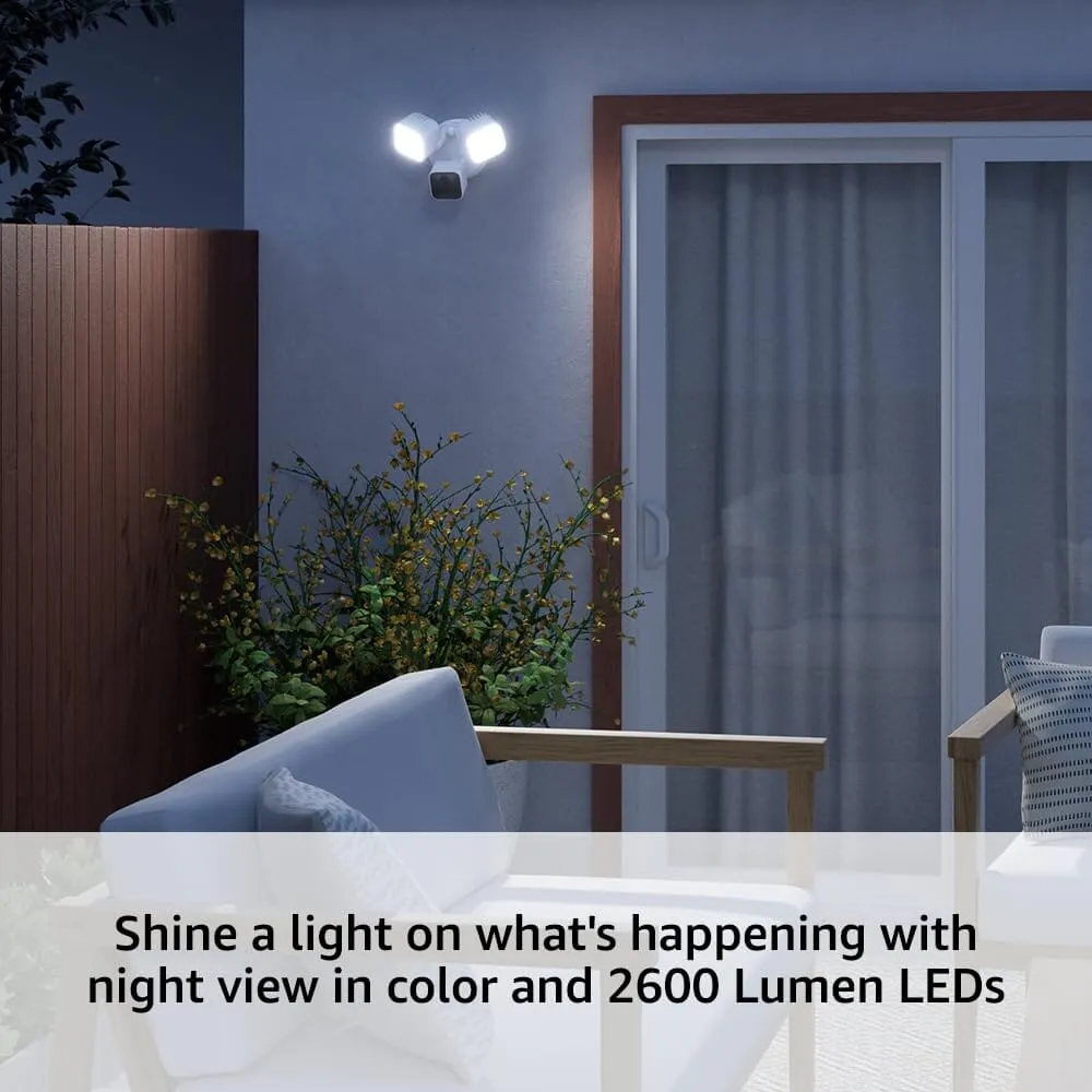 Blink Wired Floodlight 2600 Lumens Smart Security Camera (Refurbished)