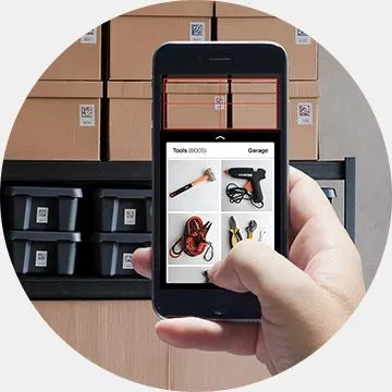 BlueLounge Quick Peek Smart Labels managing storage