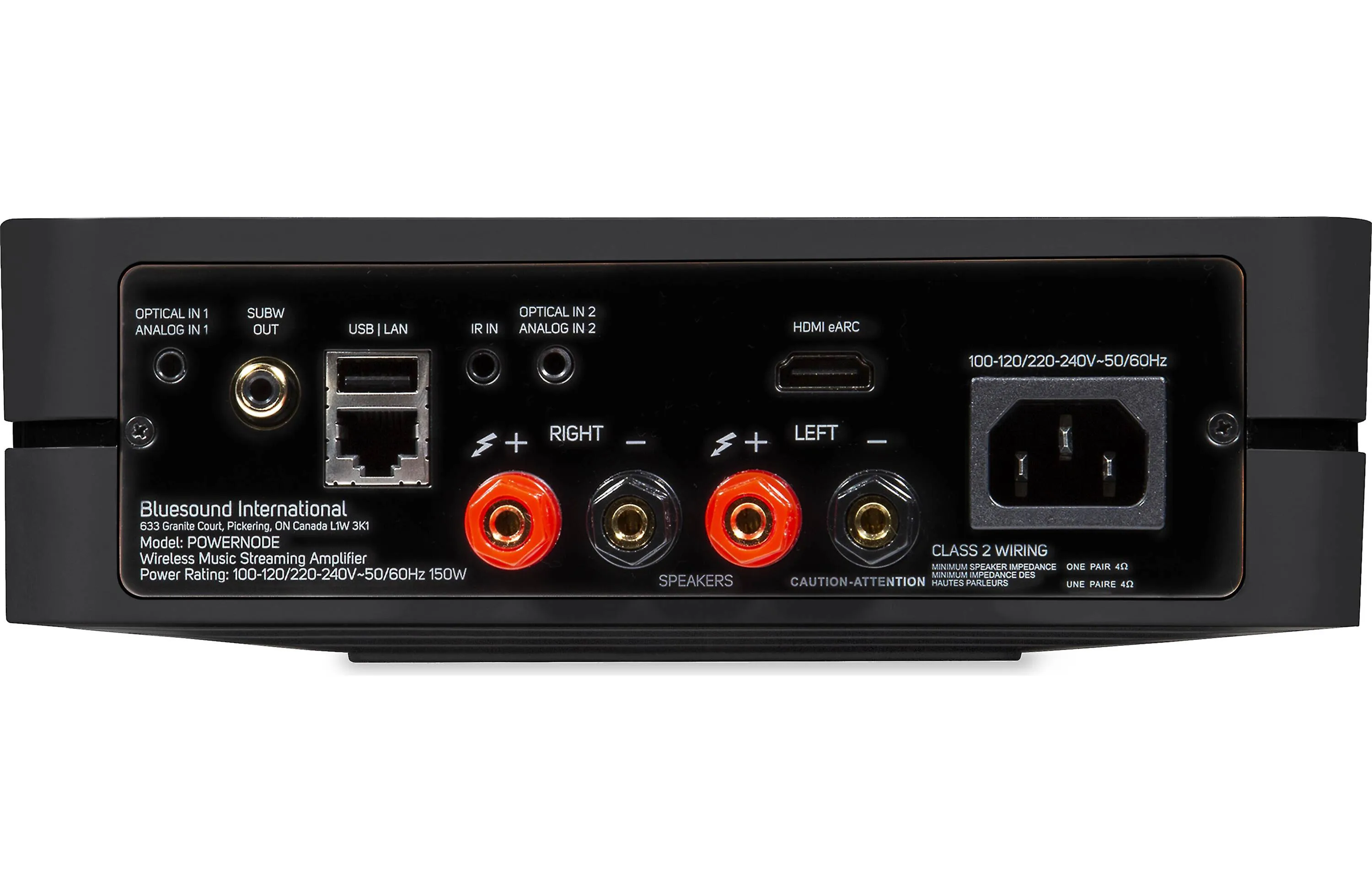 Bluesound PowerNode N330 Wireless Multi-Room Music Streaming Amplifier