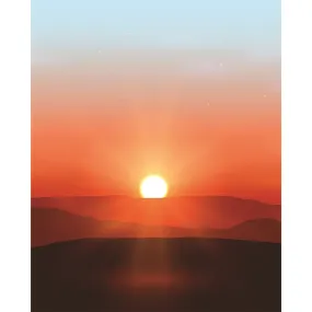 Break of Dawn Printed Backdrop