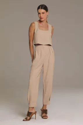Calça de Alfaiataria Cleo Bege