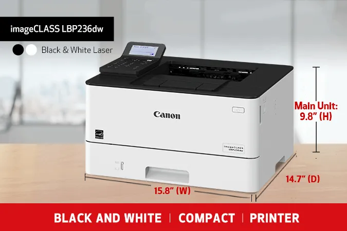 Canon ImageCLASS LBP236dw Printer with 2 OEM 057H MICR Cartridges (High Yield)