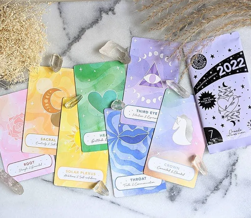 Chakra Oracle Trading Cards - Collectible Oracle Deck Tarot