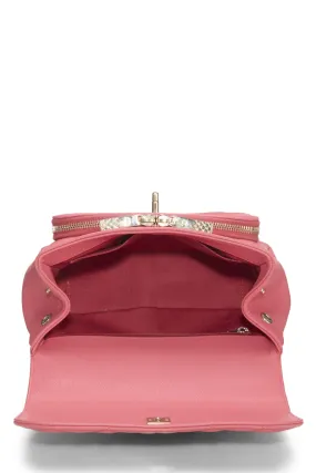 Chanel,  Pink Quilted Caviar Business Affinity Flap Bag Small, Pink
