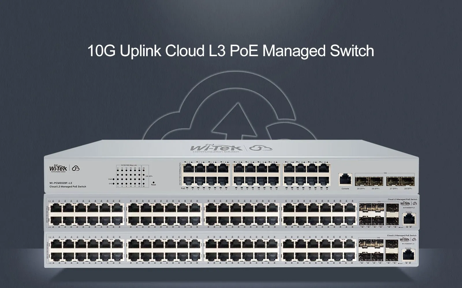 Cloud Layer-3 PoE Gigabit Network Switch, 48 Port   6 SFP