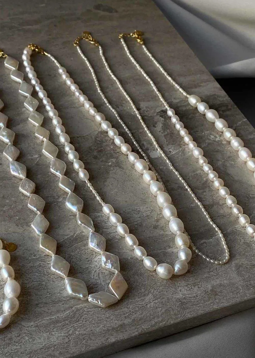 Cloud necklace - Forgyldt