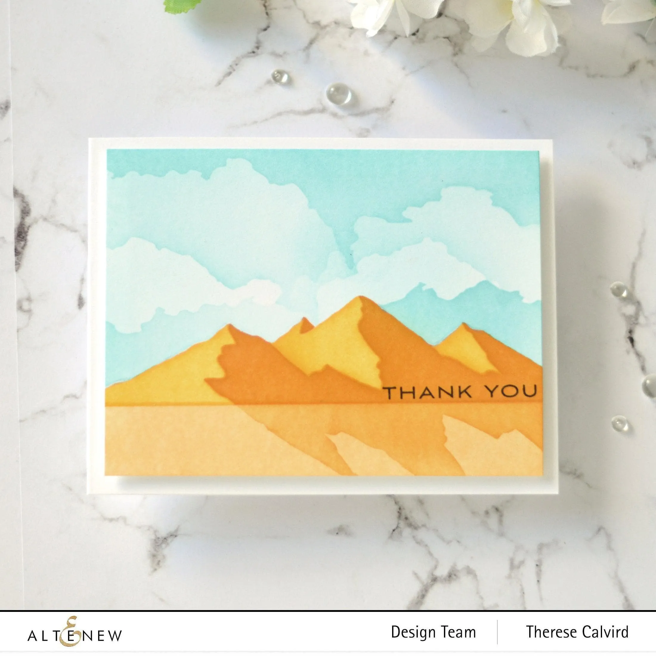Cloud Scene Stencil