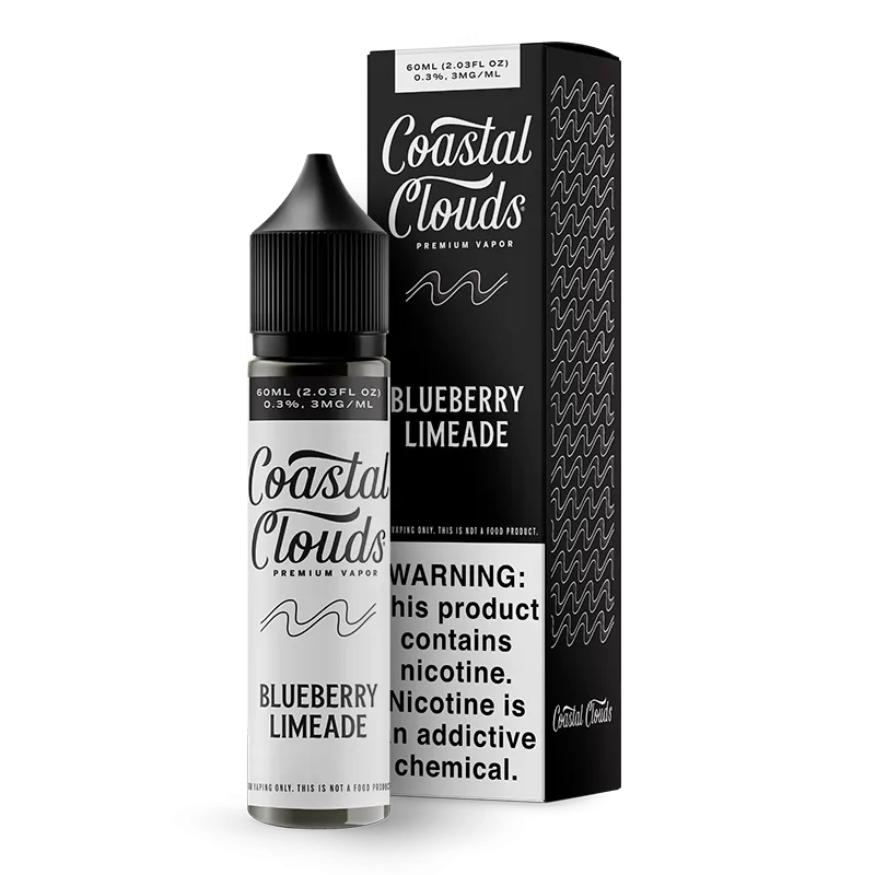 Coastal Clouds -  Blueberry Limeade  - 60ML E-Liquid