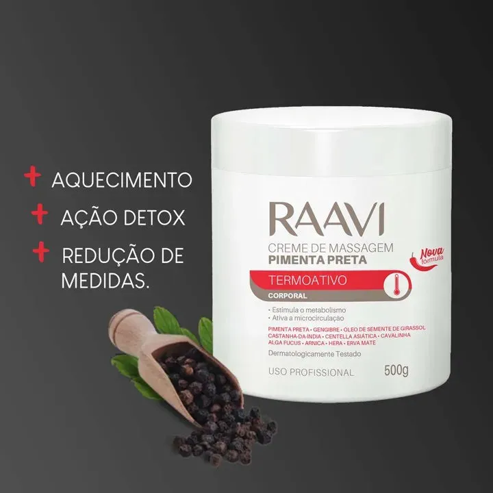 CREME PIMENTA PRETA RAAVI 500G