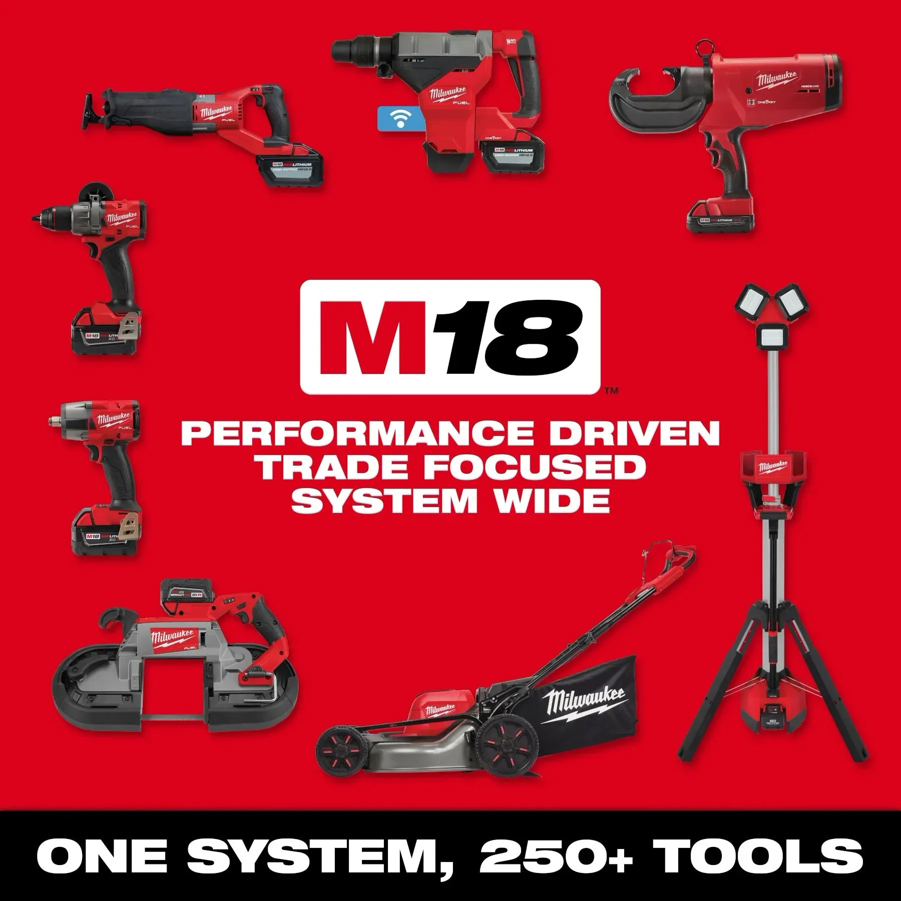 Crimper - Milwaukee M18™ FORCE LOGIC™ 11T Dieless Latched Linear Utility Crimper, 2876-22