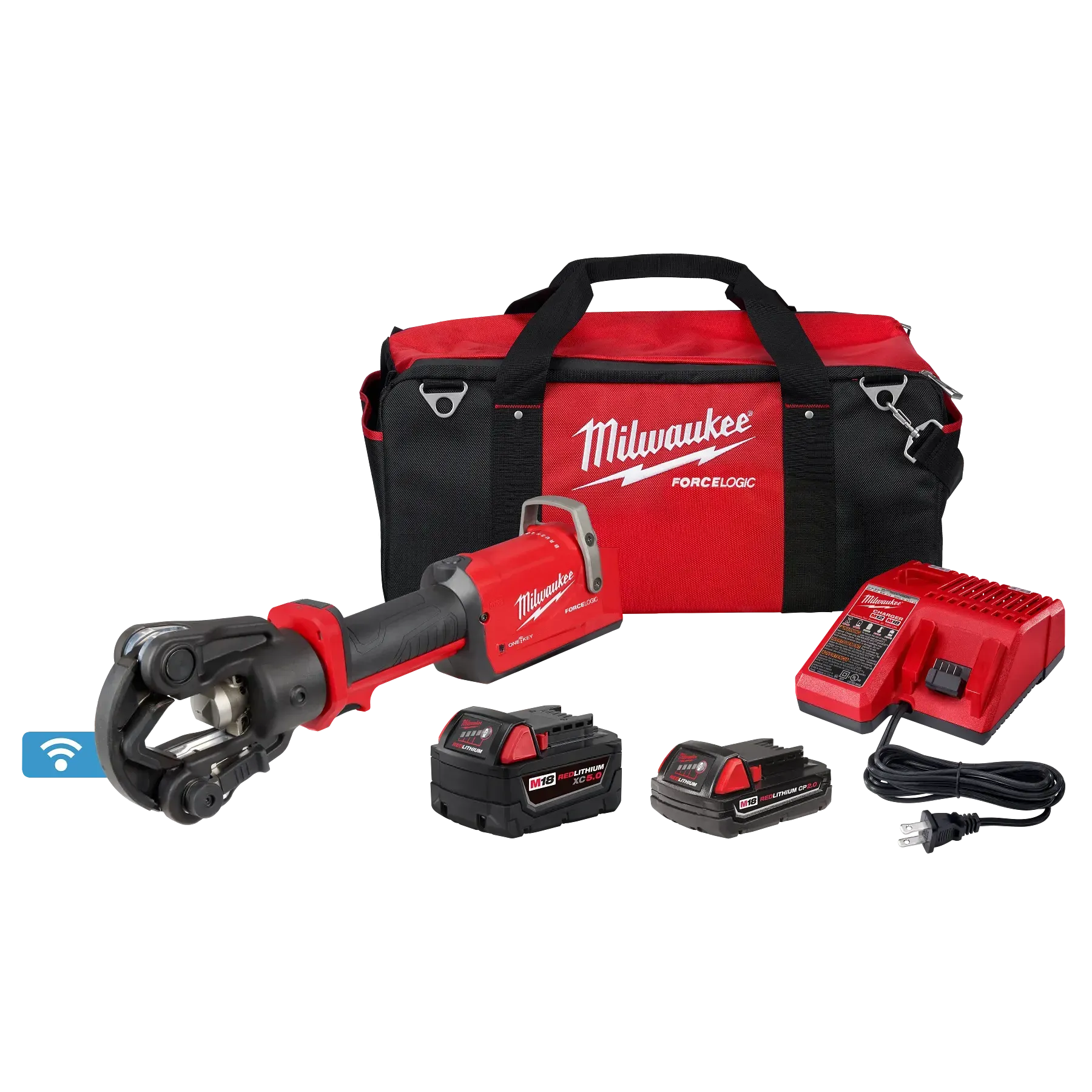 Crimper - Milwaukee M18™ FORCE LOGIC™ 11T Dieless Latched Linear Utility Crimper, 2876-22