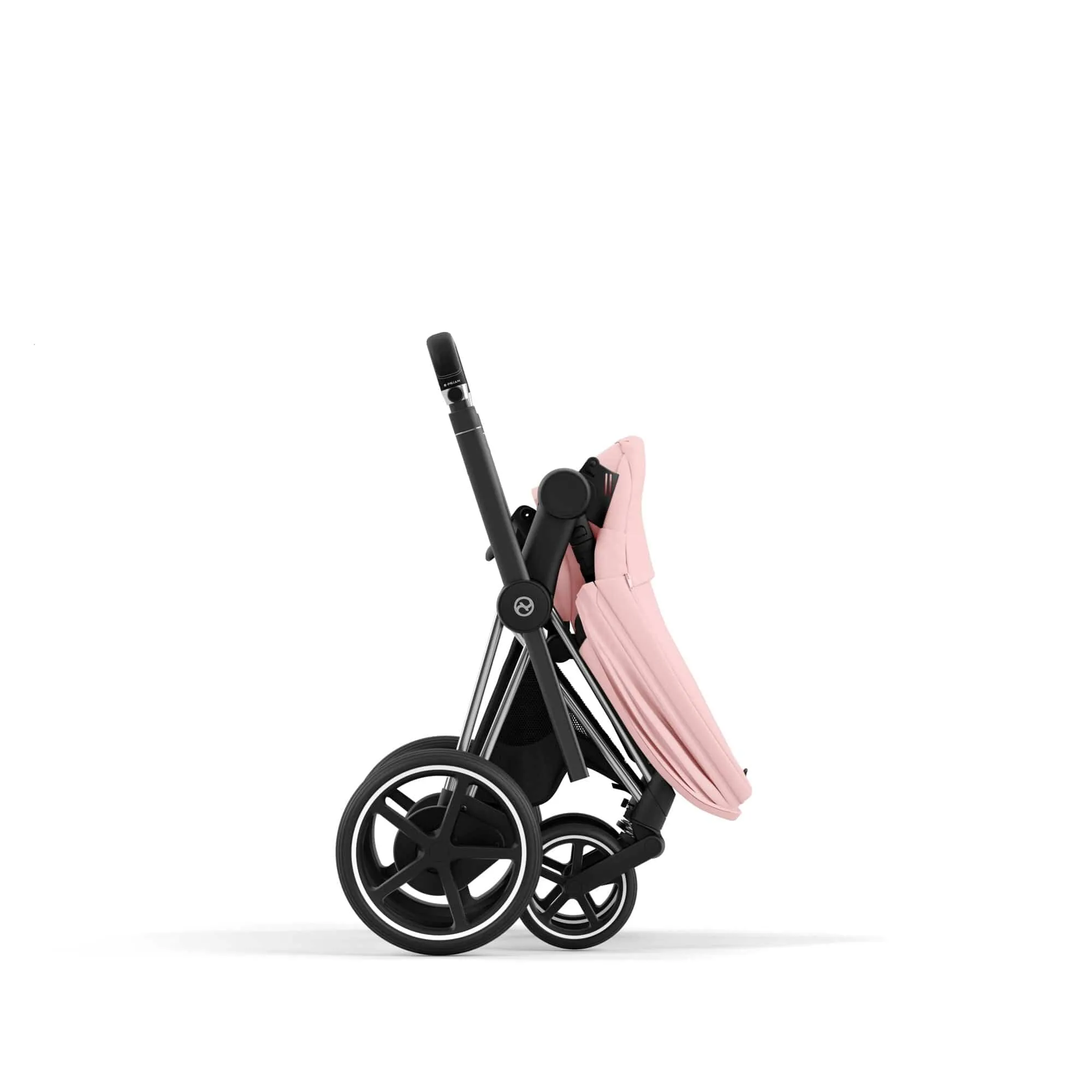 Cybex e-Priam Travel System With Cloud T in Peach Pink