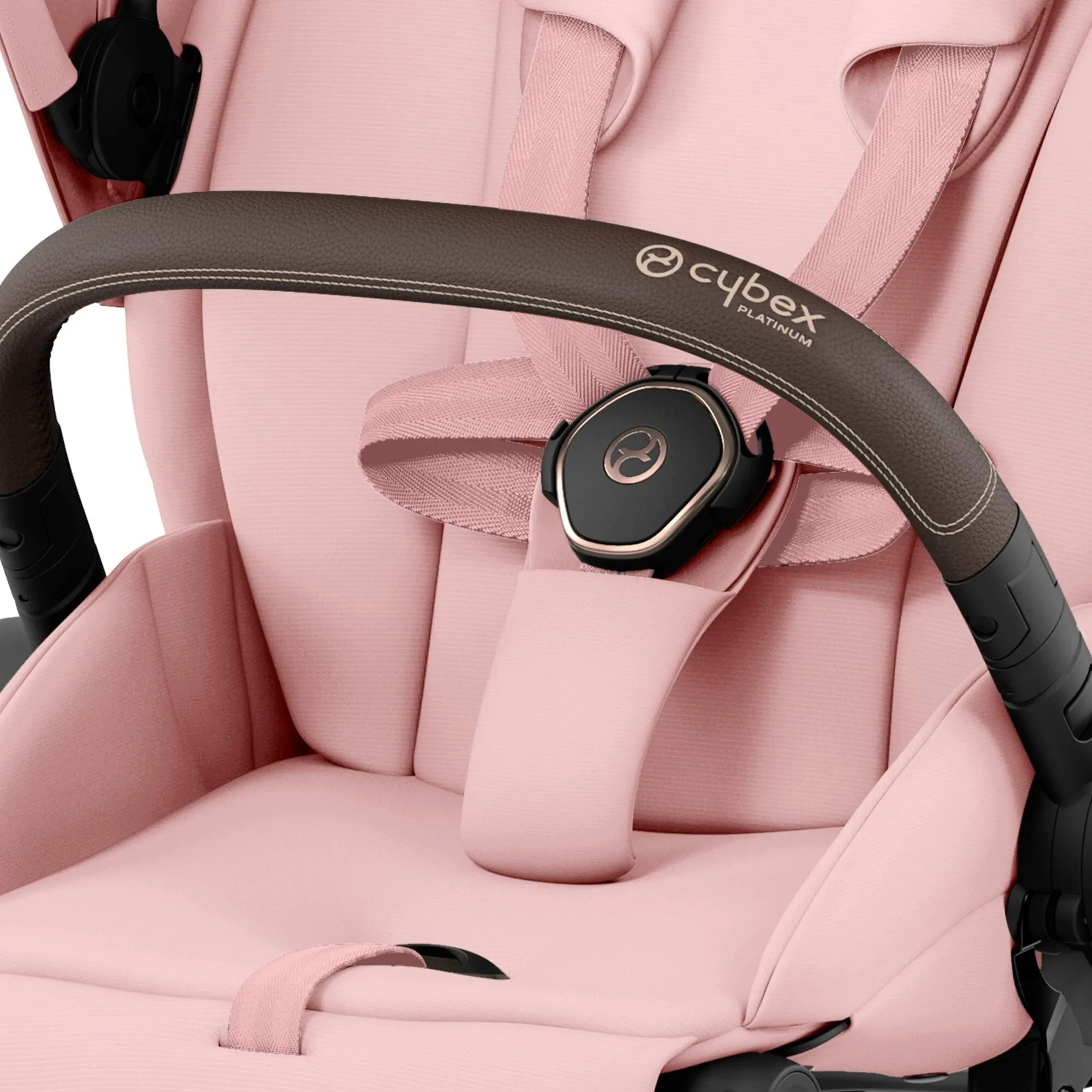 Cybex e-Priam Travel System With Cloud T in Peach Pink