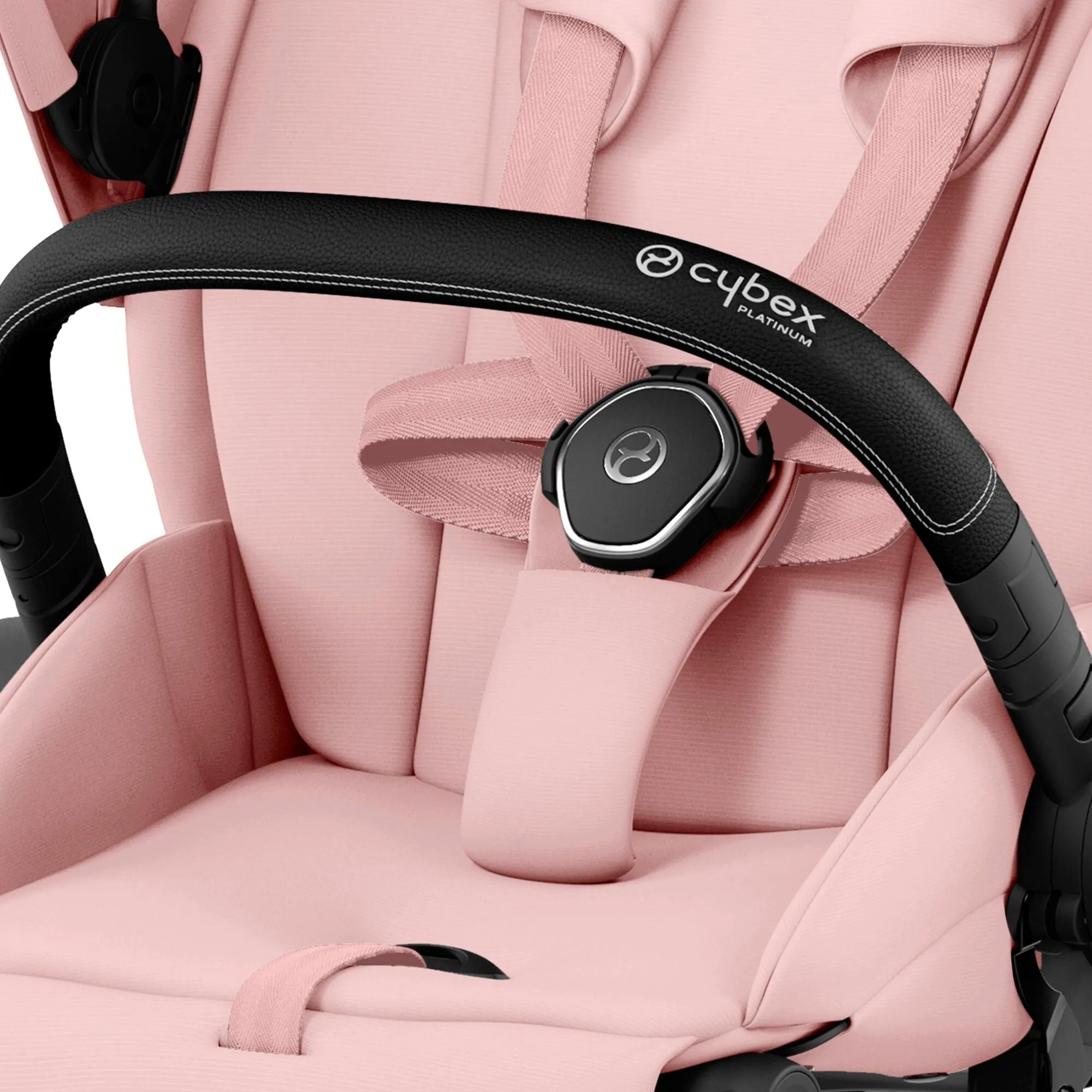 Cybex e-Priam Travel System With Cloud T in Peach Pink