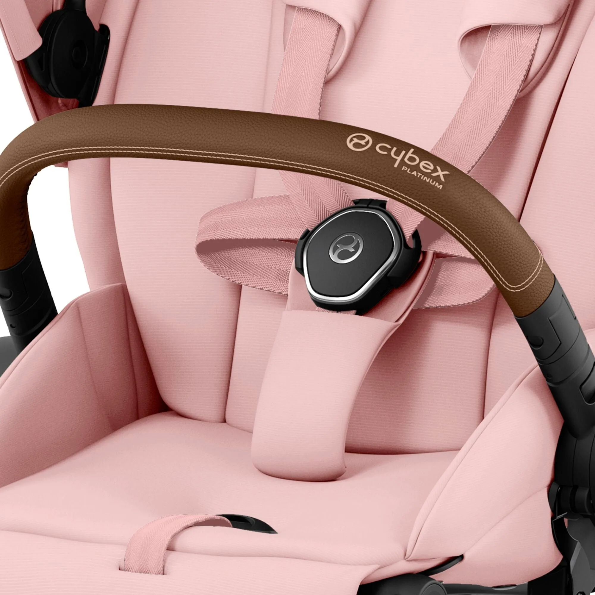 Cybex e-Priam Travel System With Cloud T in Peach Pink