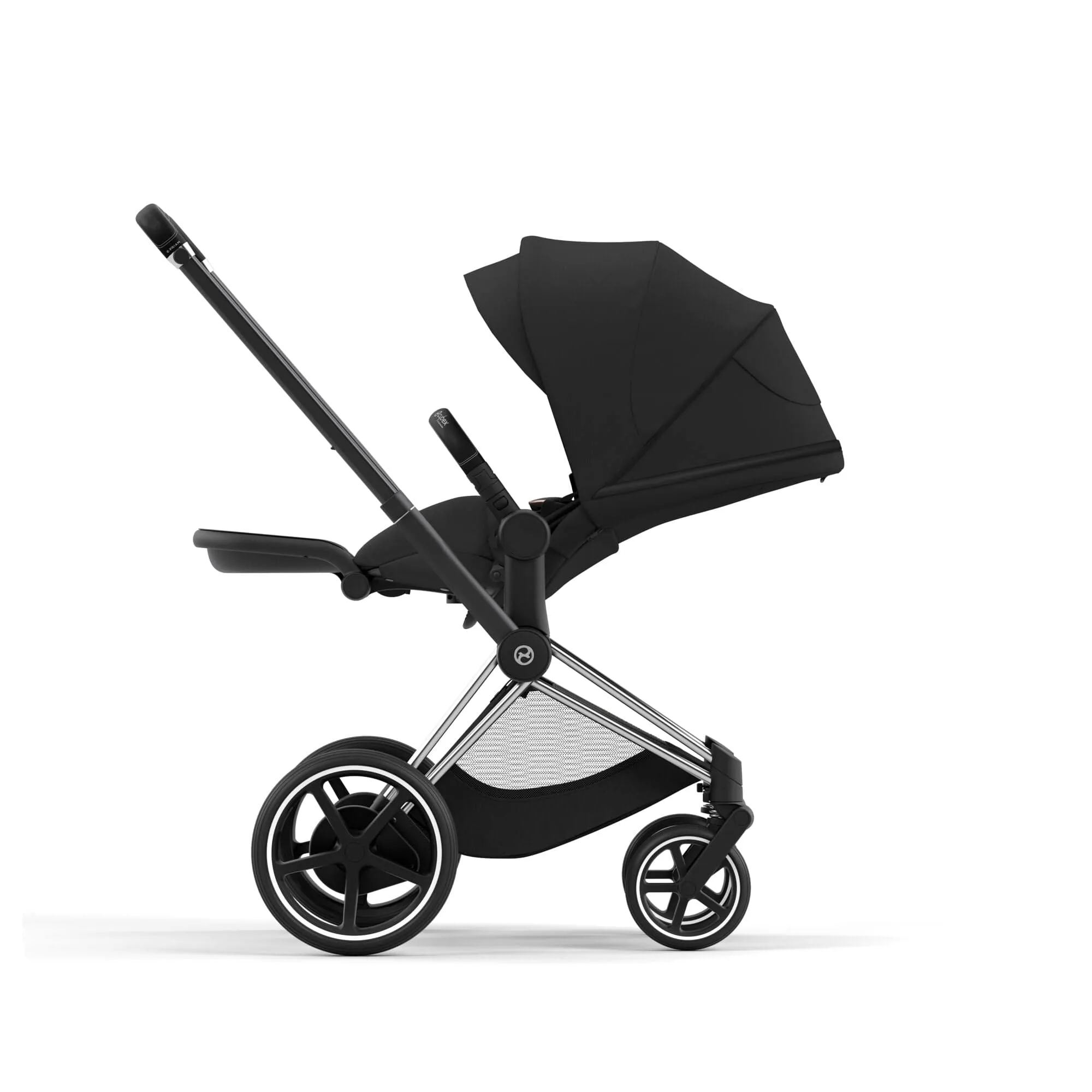 Cybex e-Priam Travel System With Cloud T in Sepia Black