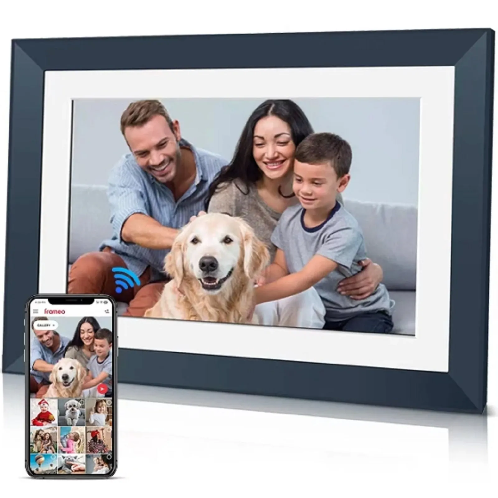Dammyty 10 inch Wifi Digital Photo Picture Frame, Black - Easy to Use