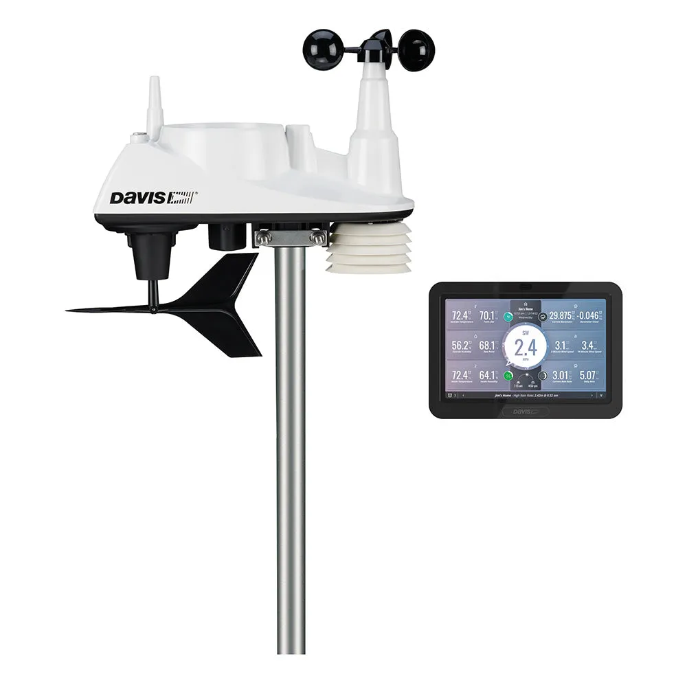 Davis Vantage Vue Wireless Weather Station with WeatherLink Console, Model 6242 - Advanced Weather Monitoring