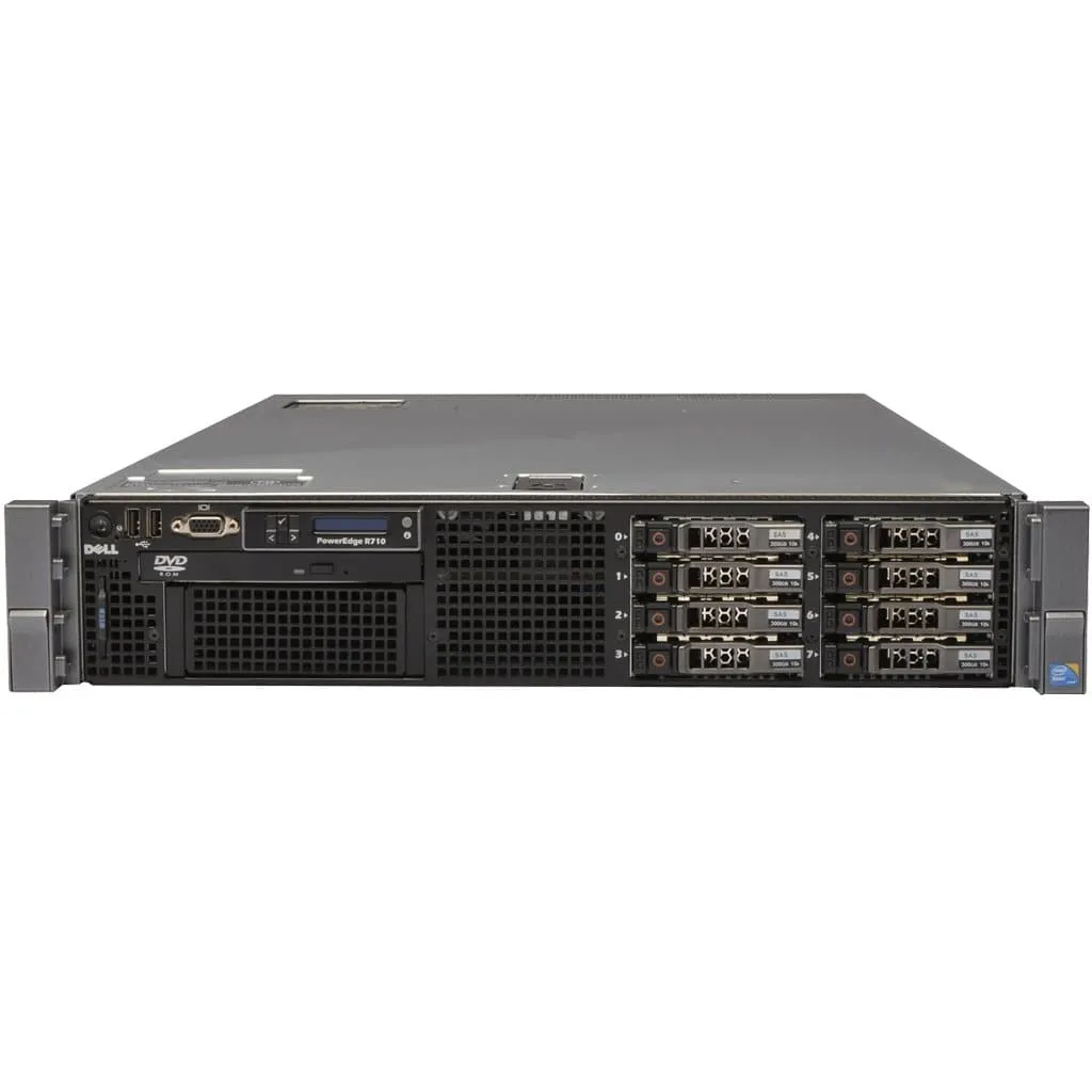 Dell PowerEdge R710 2 x 6 Core Intel Xeon CPU Server - 2.5" Backplane