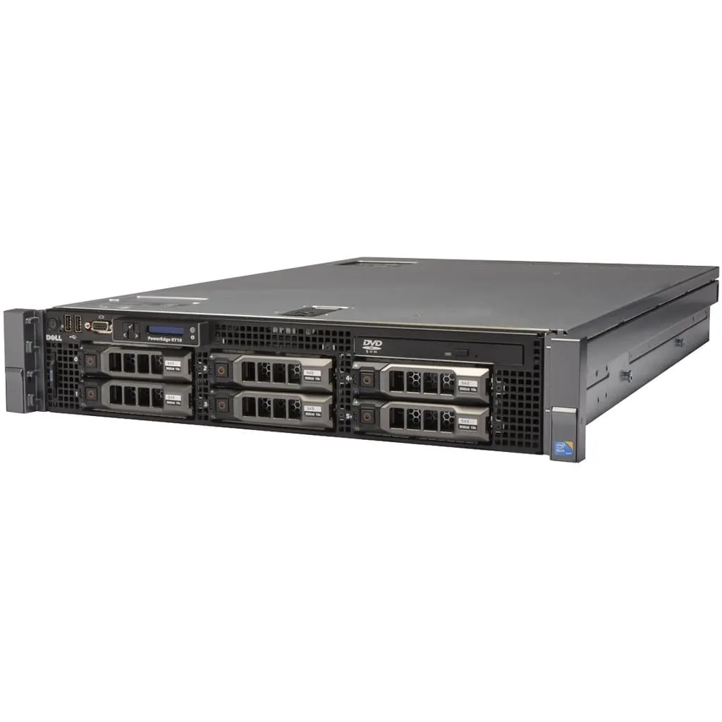 Dell PowerEdge R710 2 x 6 Core Intel Xeon CPU Server - 2.5" Backplane