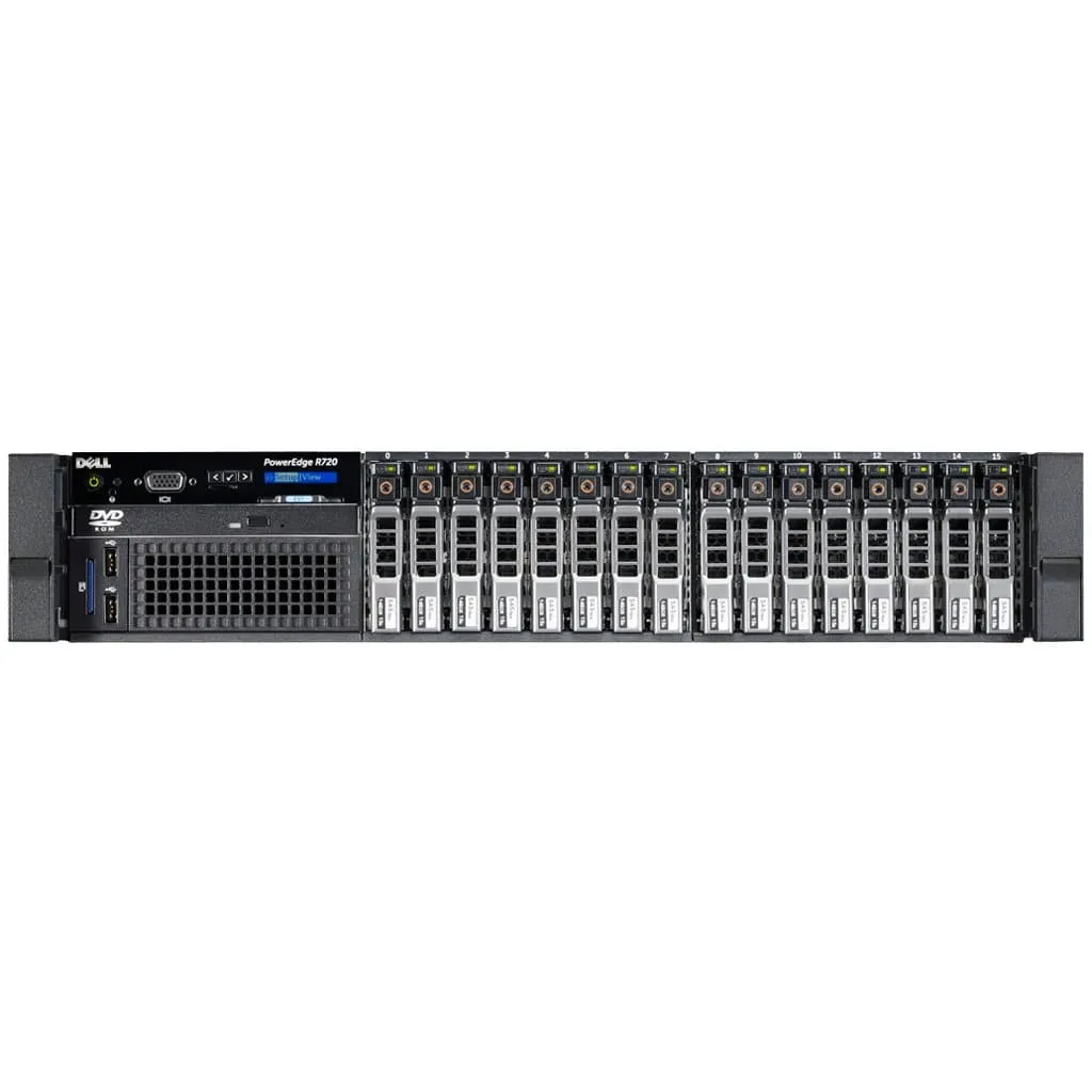 Dell PowerEdge R720 - 2 x 8 Core Intel Xeon CPU Server - 2.5" Backplane