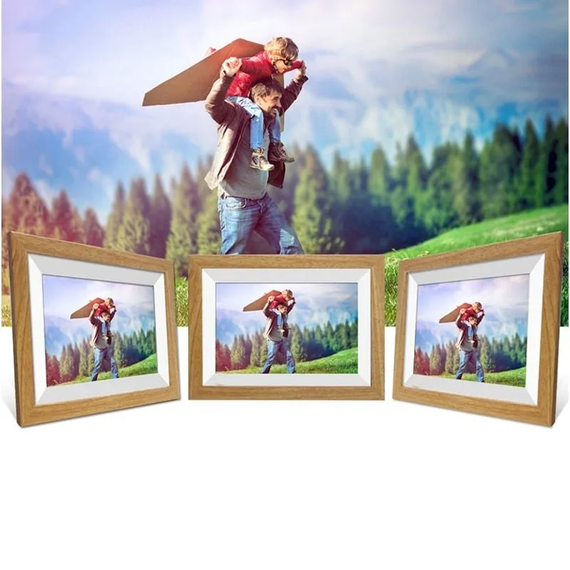 Digital Photo Frame - 10.1 Inch Wi-Fi Digital Picture Frame Easy to Share Videos via Frameo APP, Auto-Rotate & Wall Mountable