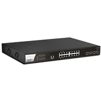 DrayTek VSPQ2200XB-K VigorSwitch PQ2200xb 16 Port 2.5 GbE POE  Managed Layer 2  Switch with 4x POE   Ports and 4x 10GbE SFP  Ports