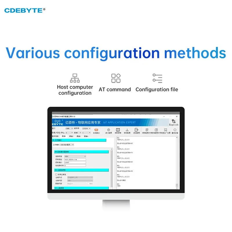 Edge Acquisition Gateway CDEBYTE E870-E0 Switching Analog Acquisition Ethernet IoT Cloud IO/DTU EBYTE Cloud TCP/UDP/MQTT E870-E0