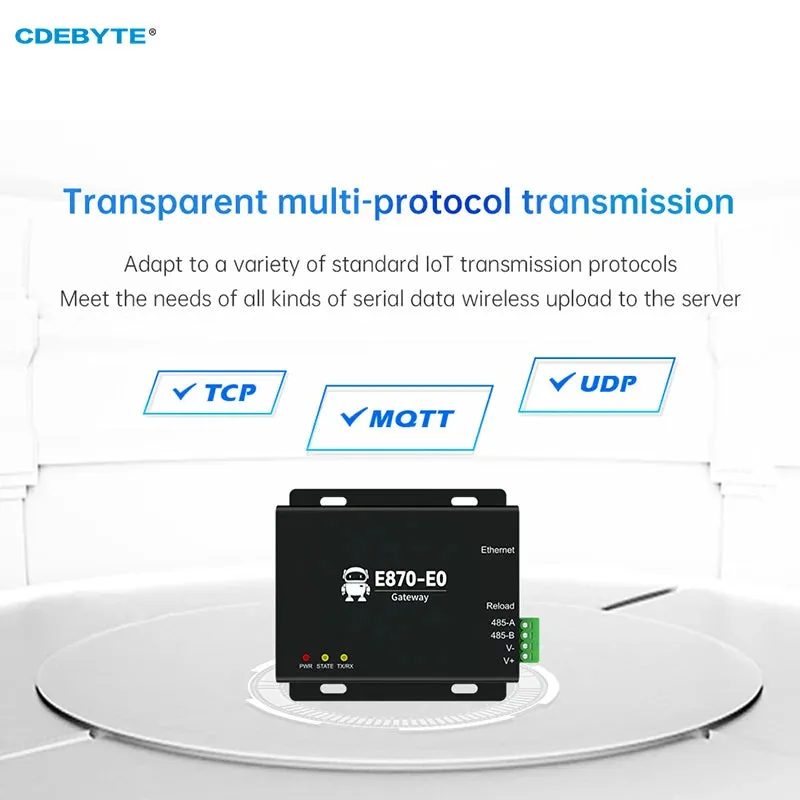 Edge Acquisition Gateway CDEBYTE E870-E0 Switching Analog Acquisition Ethernet IoT Cloud IO/DTU EBYTE Cloud TCP/UDP/MQTT E870-E0