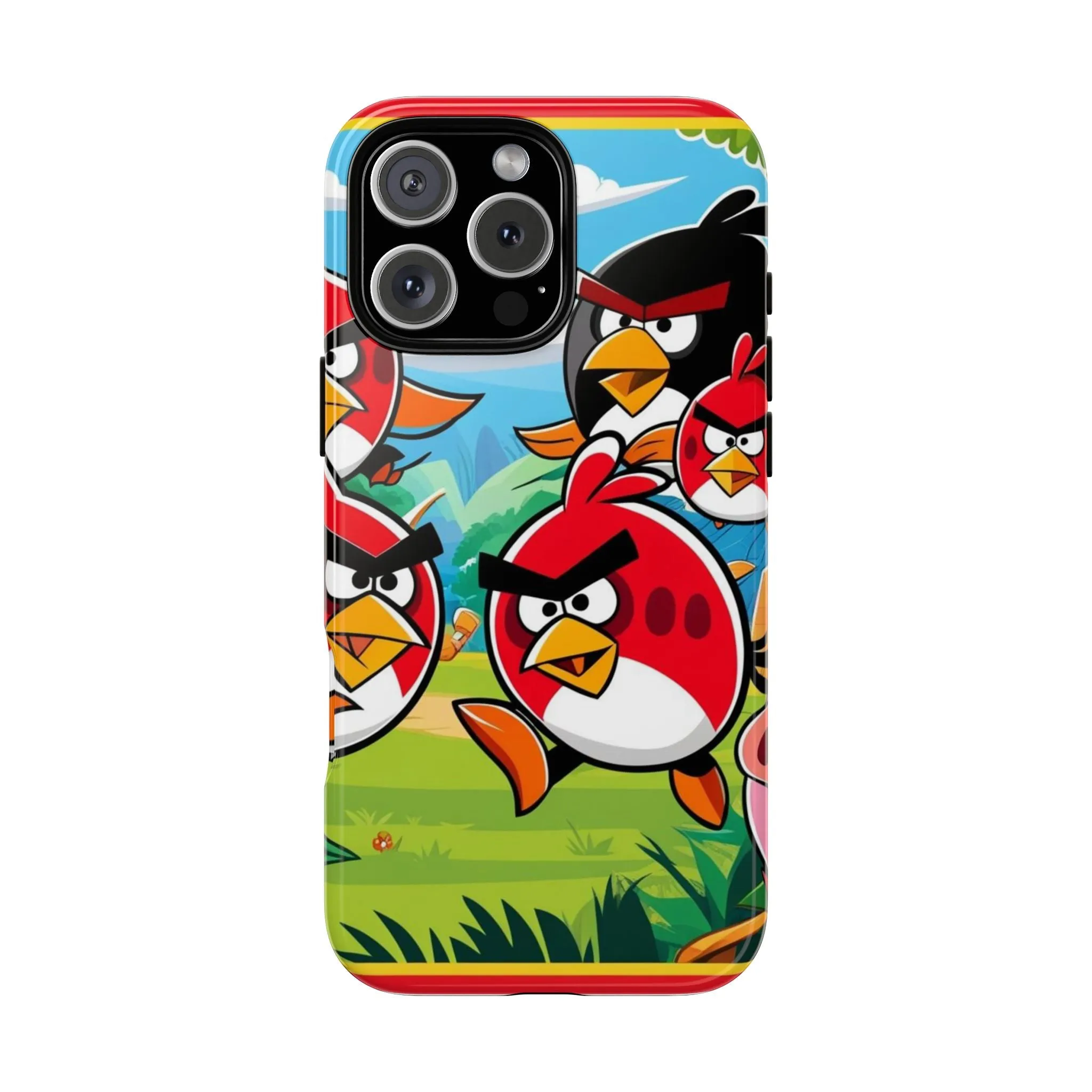 Electronic Cloud Angry Birds-Themed Protective Phone Case – A Perfect Holiday Gift for Gamers!