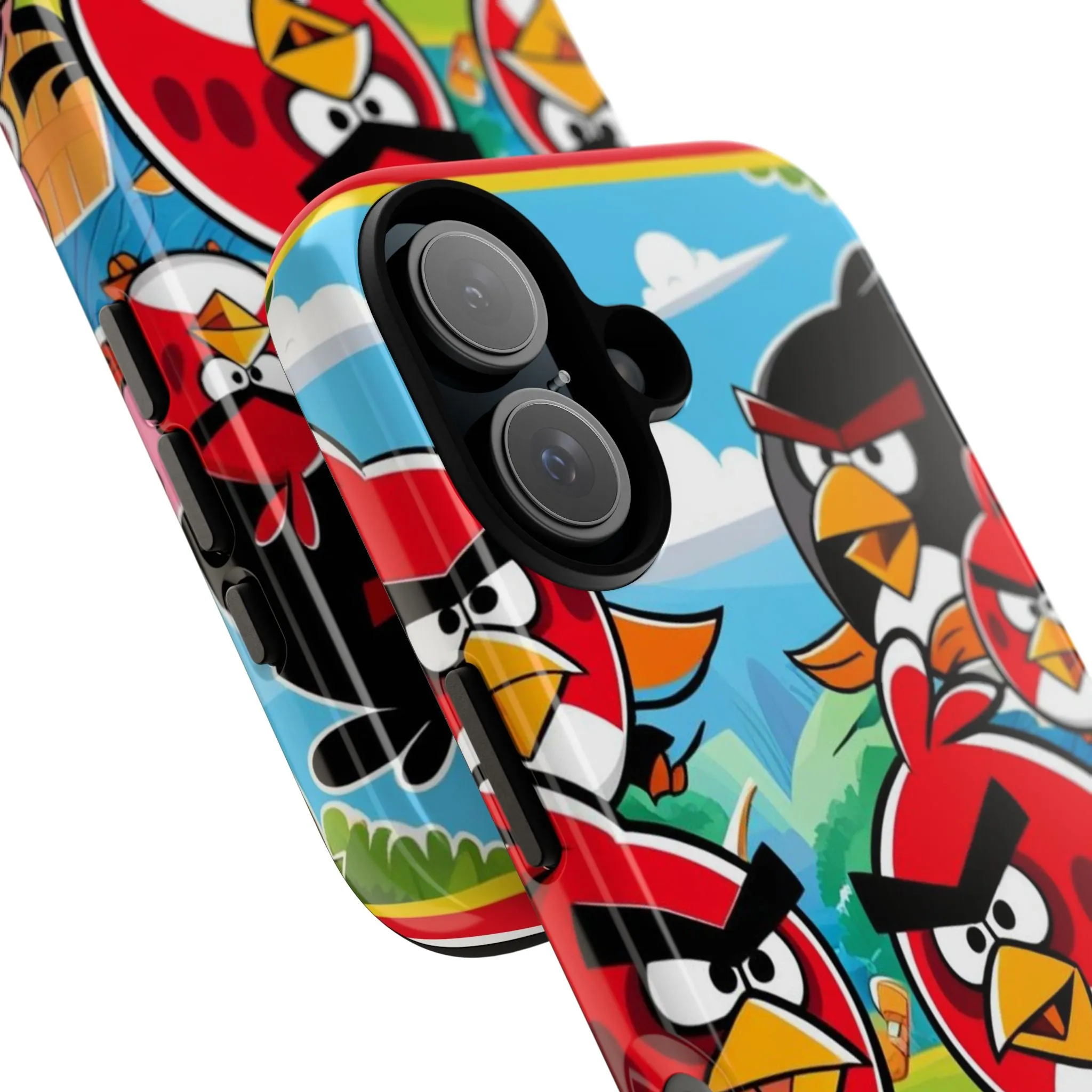 Electronic Cloud Angry Birds-Themed Protective Phone Case – A Perfect Holiday Gift for Gamers!