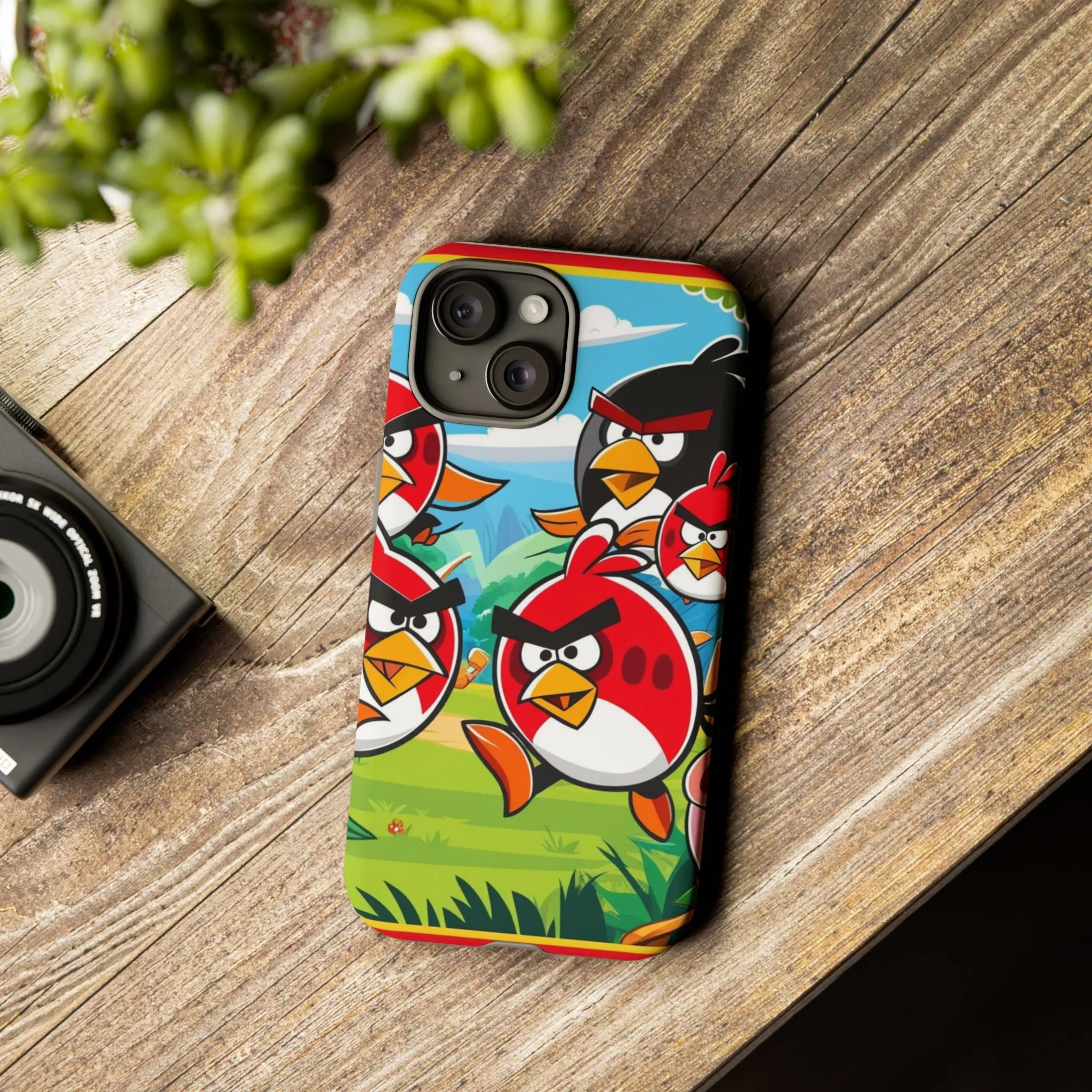 Electronic Cloud Angry Birds-Themed Protective Phone Case – A Perfect Holiday Gift for Gamers!