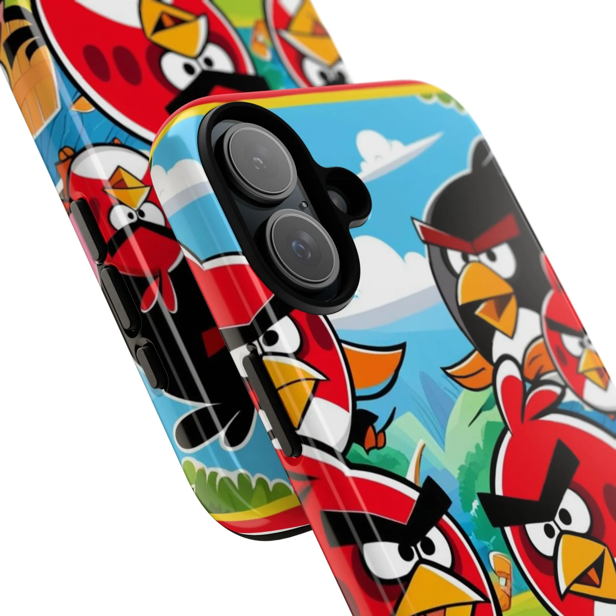 Electronic Cloud Angry Birds-Themed Protective Phone Case – A Perfect Holiday Gift for Gamers!