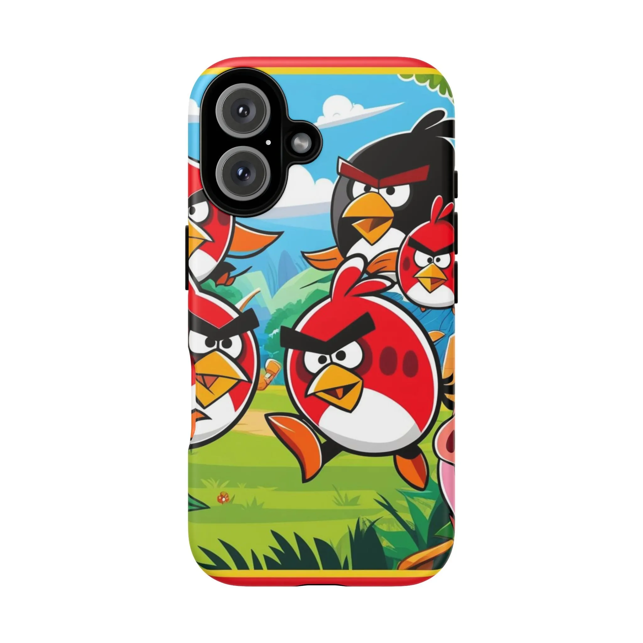 Electronic Cloud Angry Birds-Themed Protective Phone Case – A Perfect Holiday Gift for Gamers!