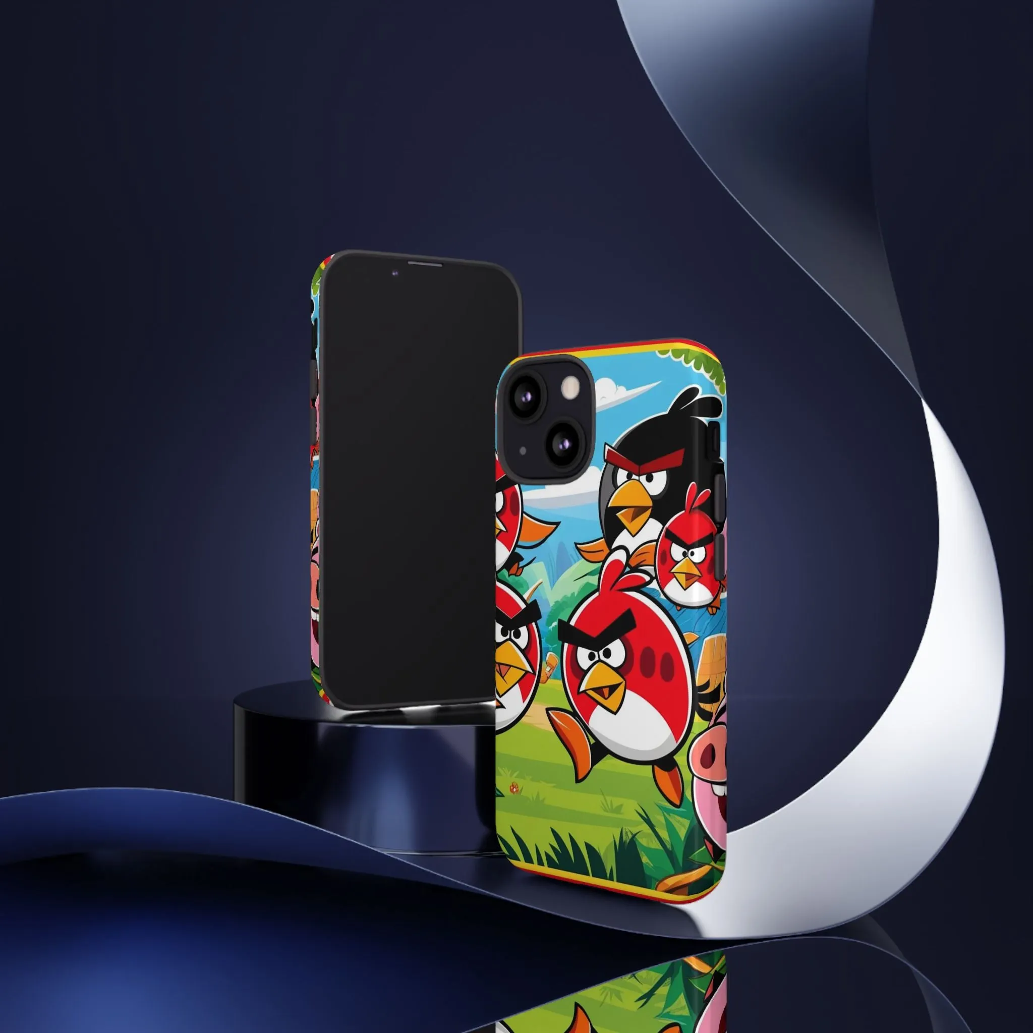 Electronic Cloud Angry Birds-Themed Protective Phone Case – A Perfect Holiday Gift for Gamers!