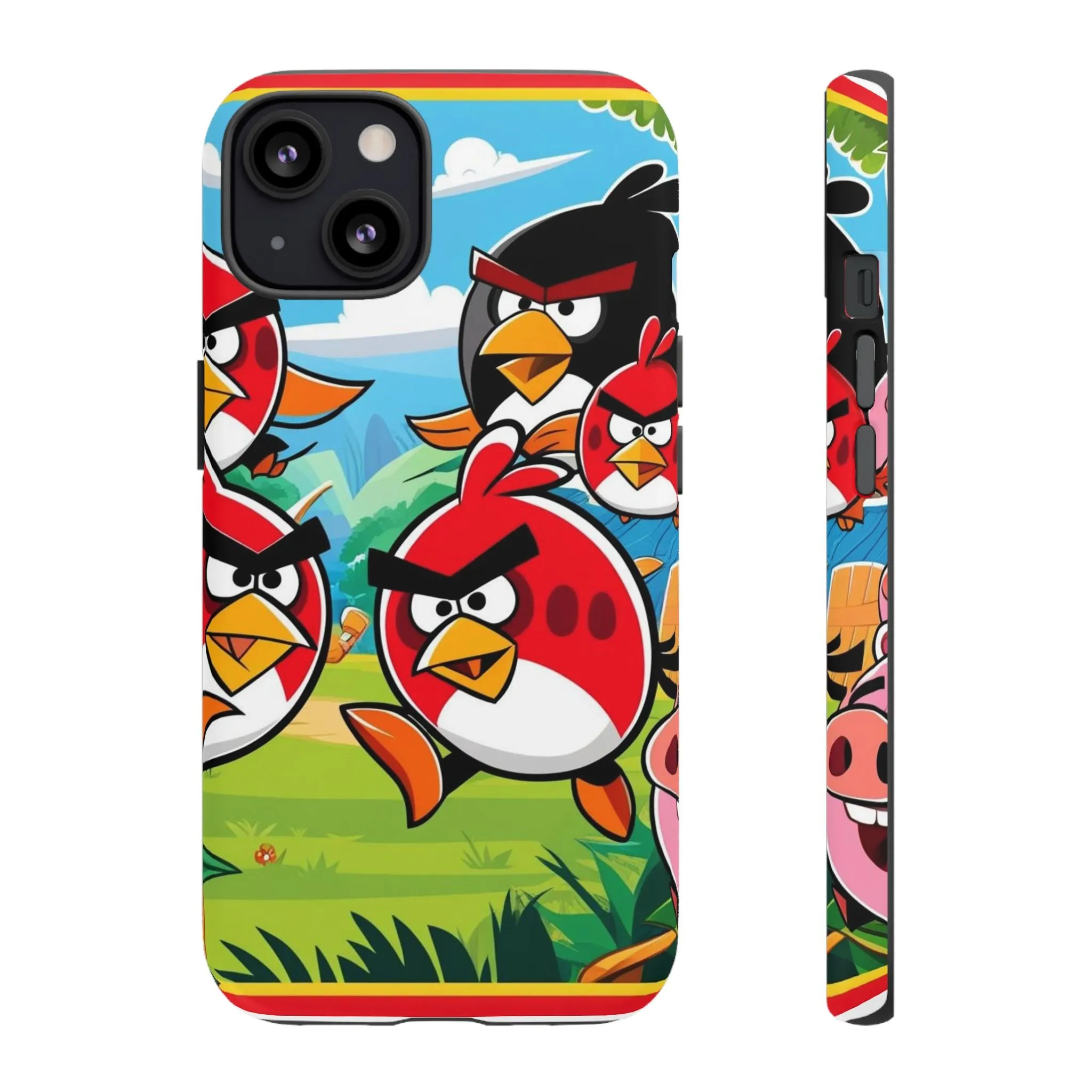 Electronic Cloud Angry Birds-Themed Protective Phone Case – A Perfect Holiday Gift for Gamers!