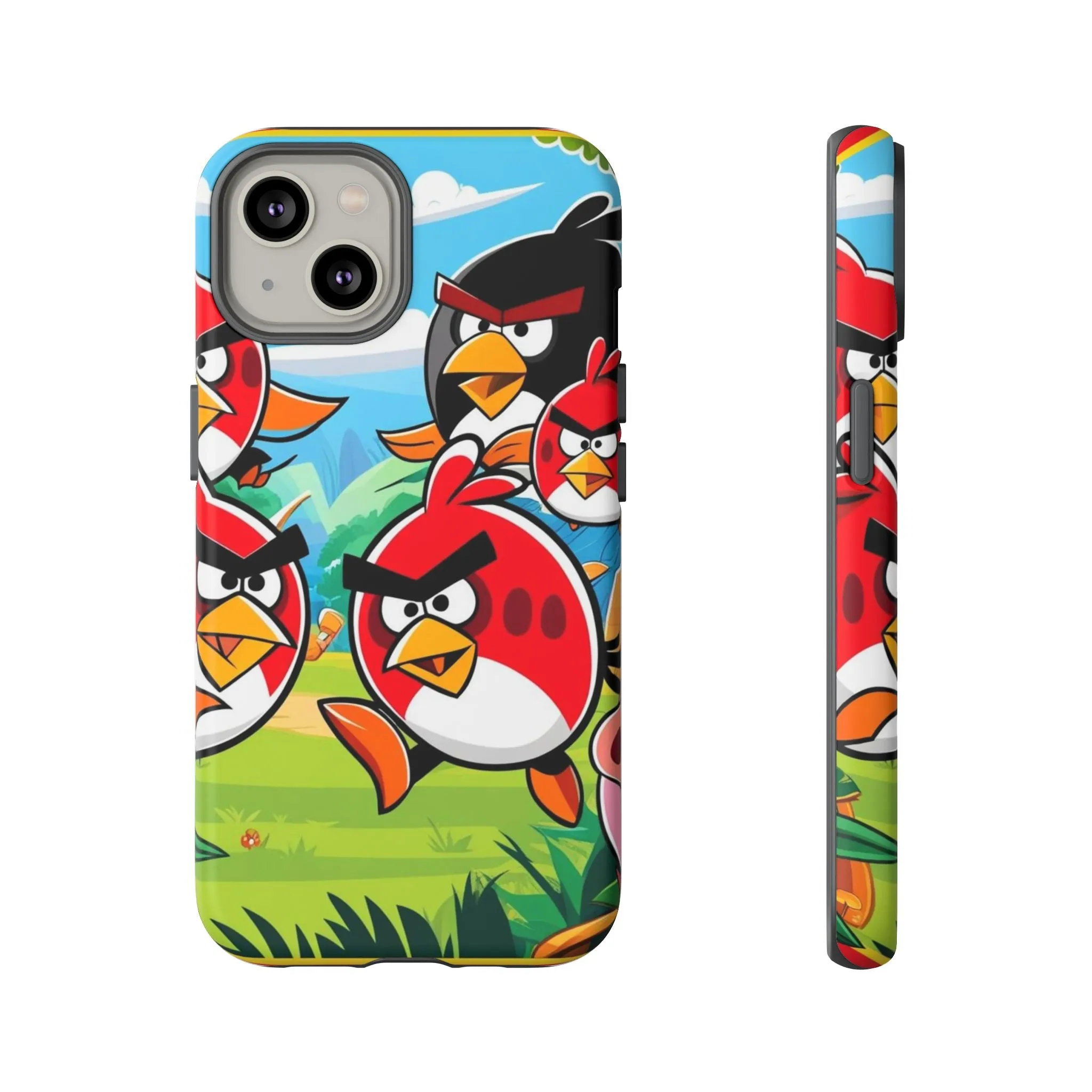 Electronic Cloud Angry Birds-Themed Protective Phone Case – A Perfect Holiday Gift for Gamers!