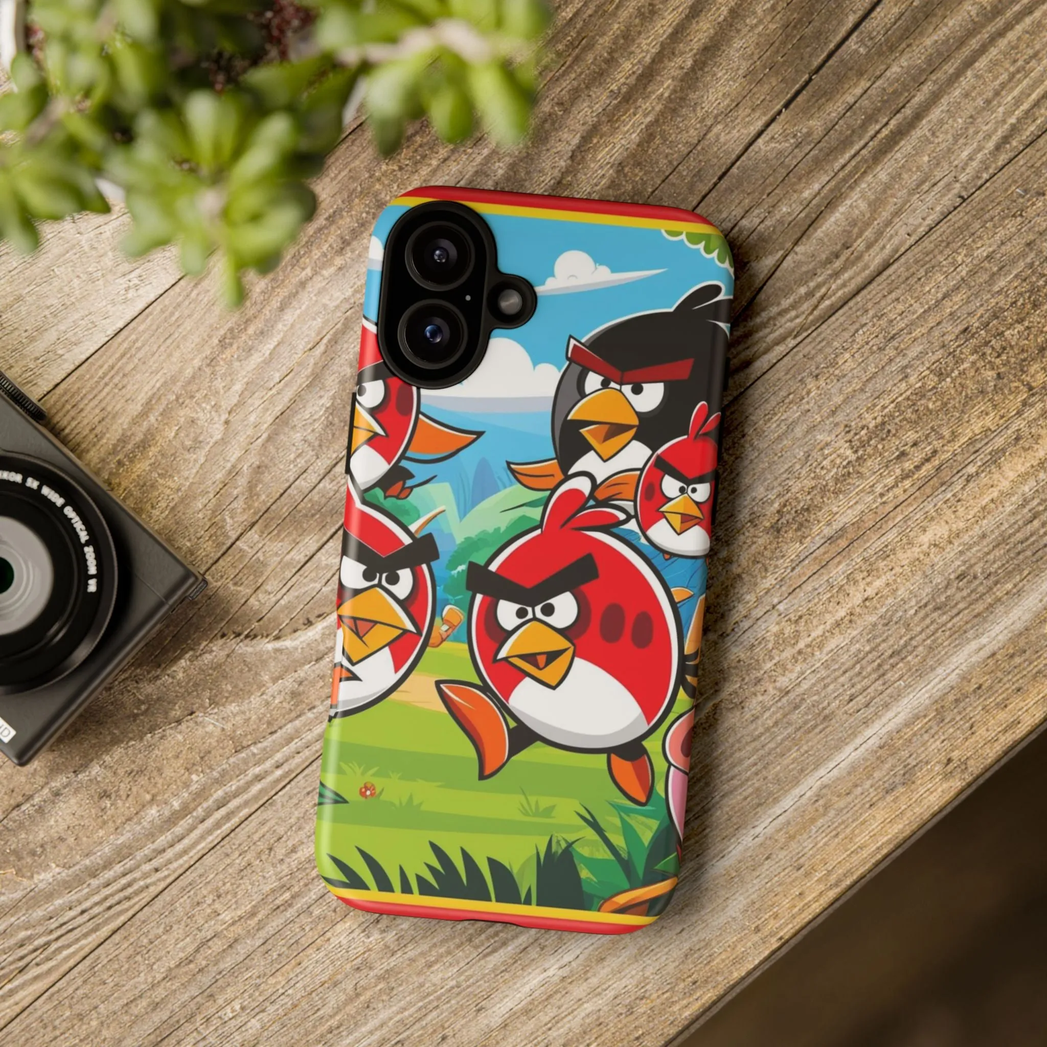 Electronic Cloud Angry Birds-Themed Protective Phone Case – A Perfect Holiday Gift for Gamers!