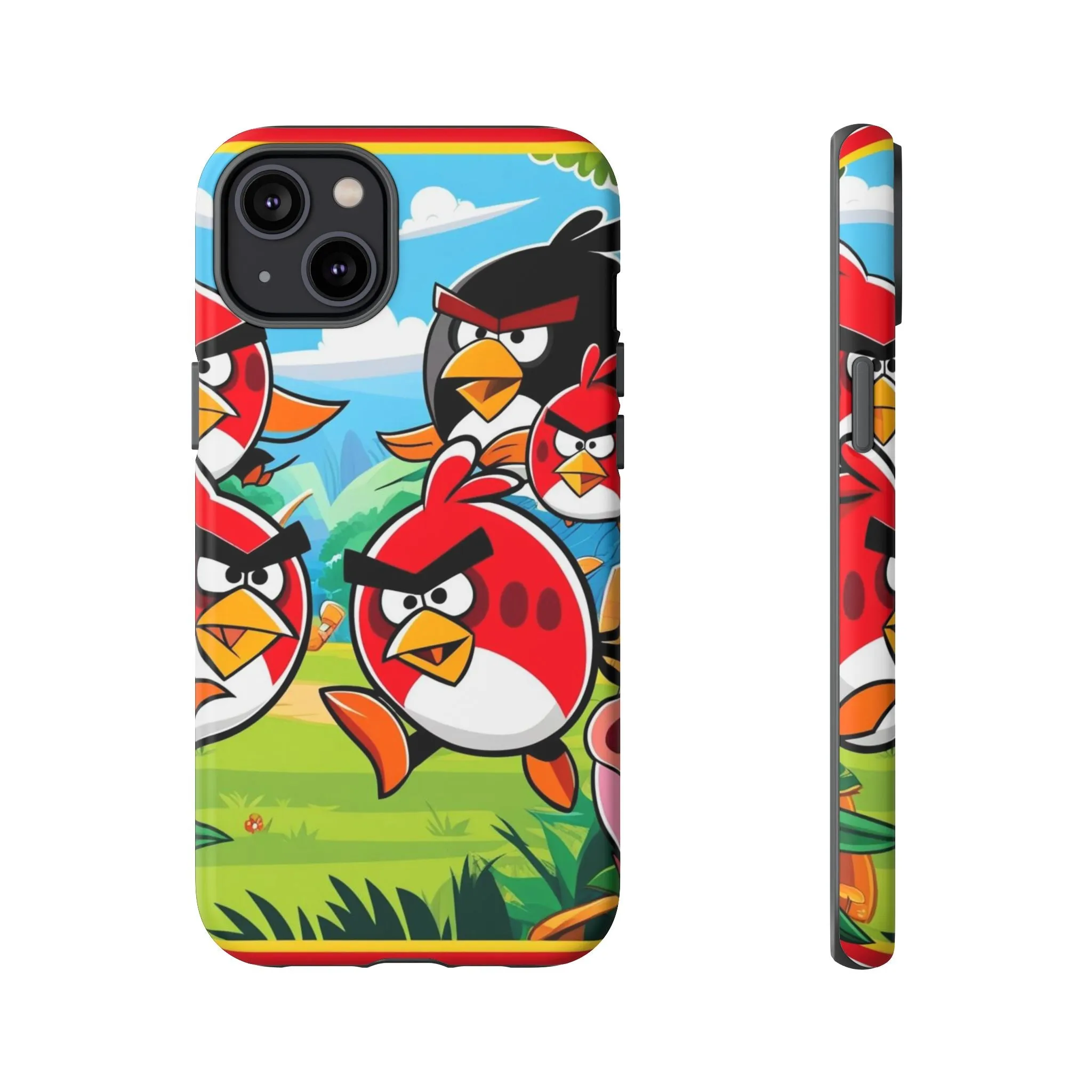 Electronic Cloud Angry Birds-Themed Protective Phone Case – A Perfect Holiday Gift for Gamers!